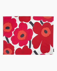 Red Pieni Unikko Acrylic Coated Cotton Placemat