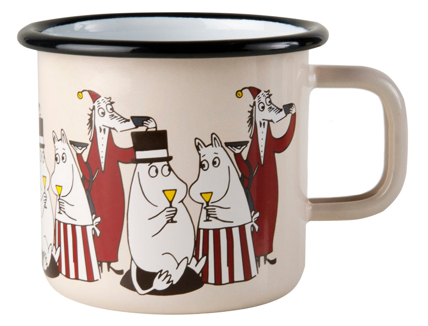 Moomin Friends Red Enamel Mug