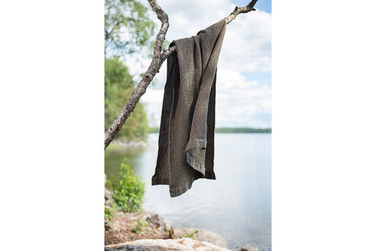 Kenno Bath Towel - Black / Beige