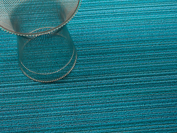 Shag Skinny Stripe Turquoise Mat