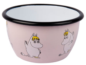 Moomin Retro Snorkmaiden Light Pink Enamel Bowl