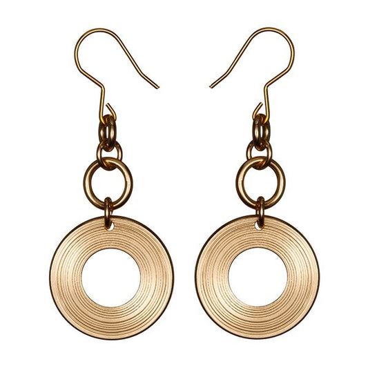 Kosmos Earrings, Bronze