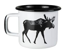 Nordic Enamel Mug, The Moose