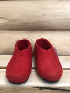 Felt Slipper Red