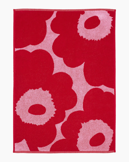 Red and Pink Unikko Hand Towel