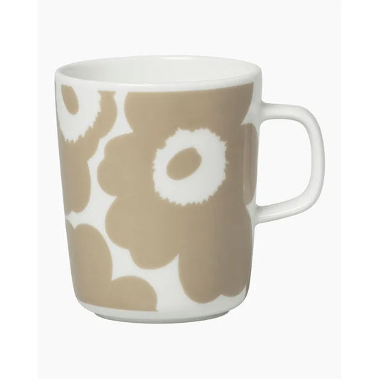 Unikko Mug 8.5 oz - beige and white