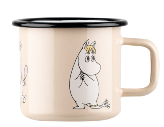 Moomin Retro Snorkmaiden Enamel Mug- beige