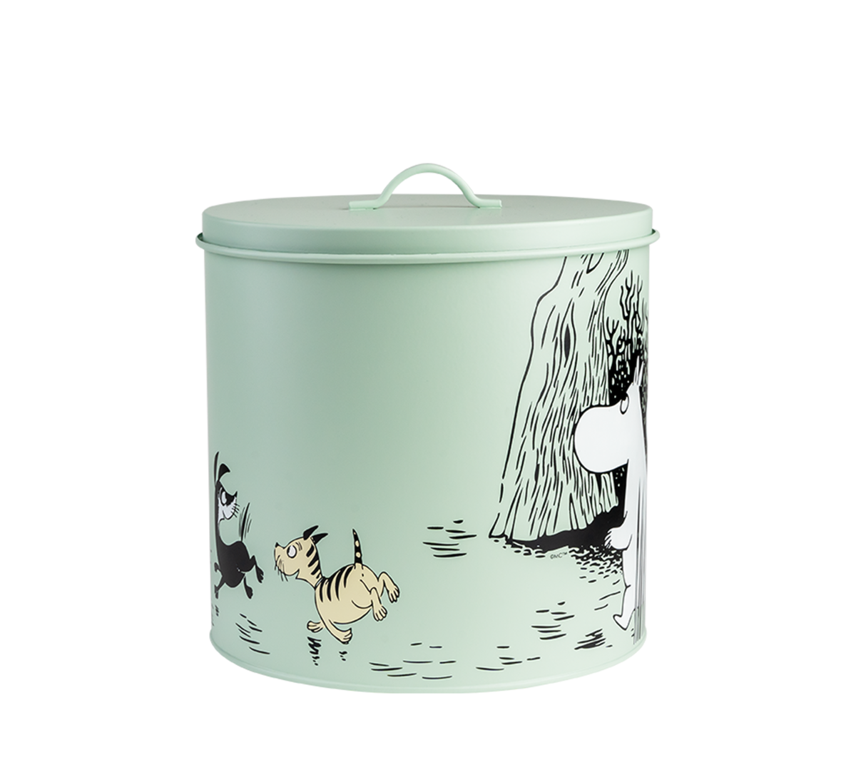 Moomin Pets Tin Jar- Green