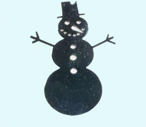Metal Snowman Christmas Ornament