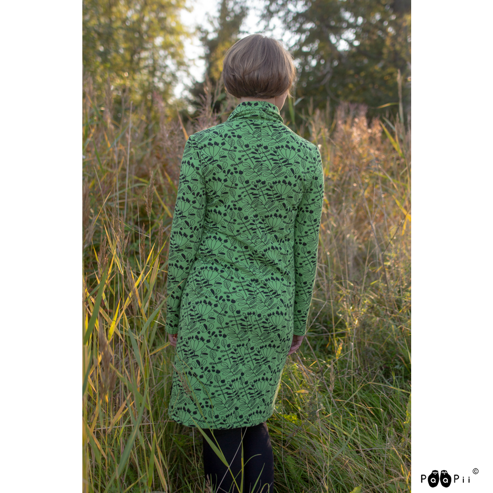 ROUTA sweatshirt knit dress, Flora, green