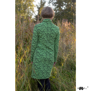 ROUTA sweatshirt knit dress, Flora, green
