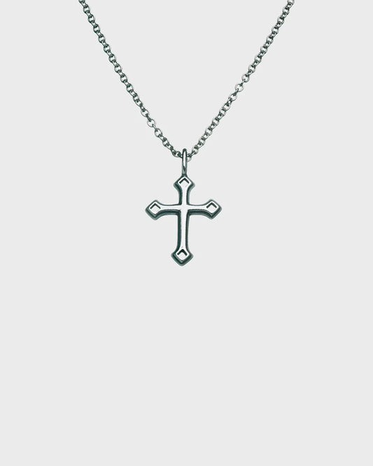 Illusioni Cross Silver Necklace