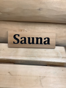 Small Sauna Sign