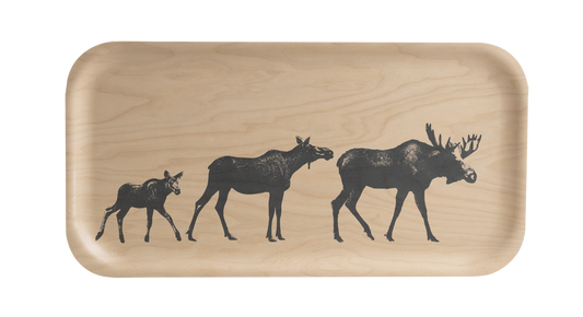 The Moose Family, Nordic Tray 43 x 22 cm