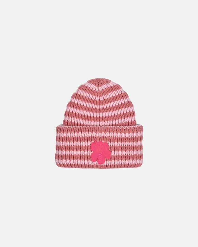 Ludia Tasaraita Pink Beanie Hat