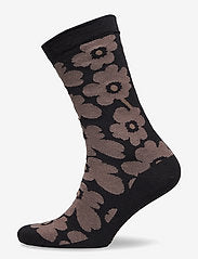 Hieta Unikko Socks- Brown, Black