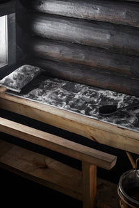 OTSO Sauna Cover Black- Linen 46 x 150 cm