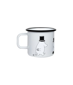 Retro Grey Moominpappa Enamel Mug- 370ml