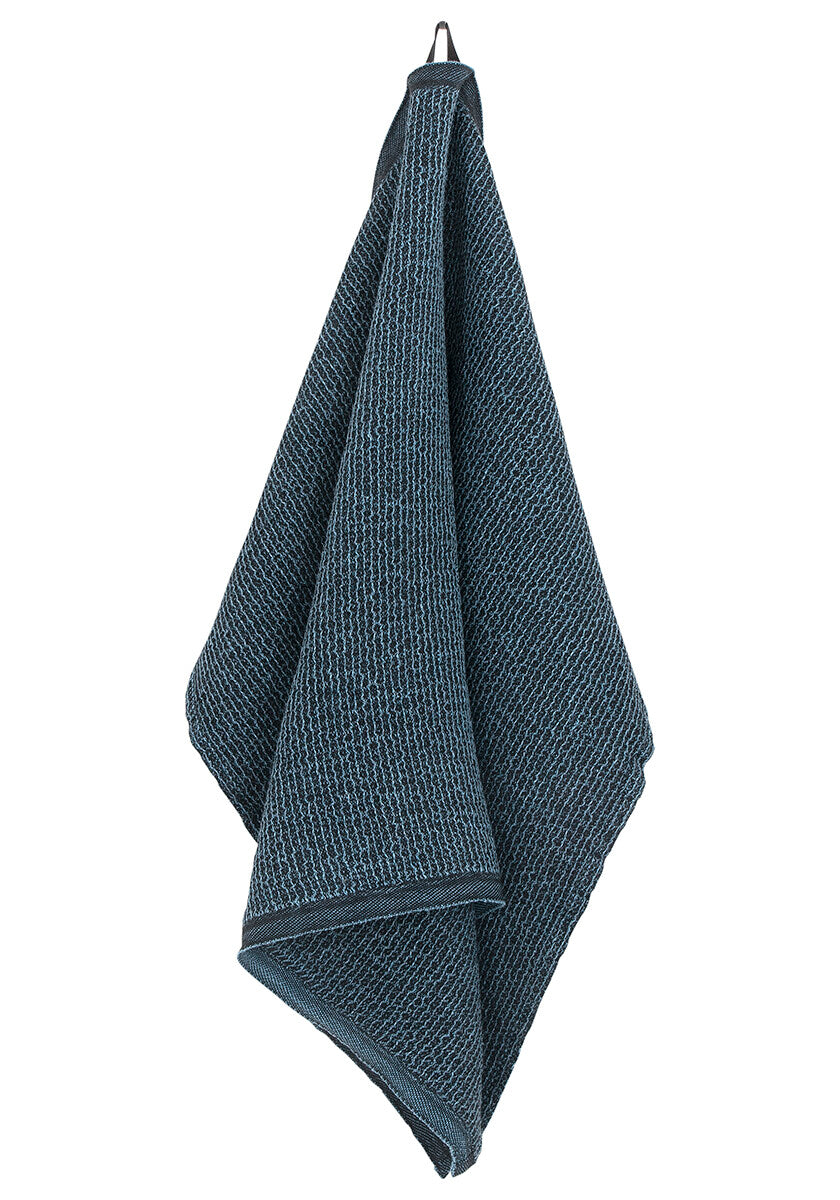 Black and blue outlet towels