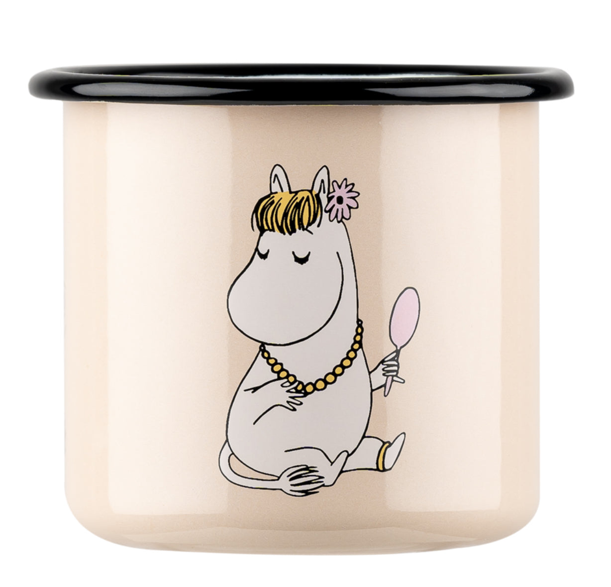 Moomin Retro Snorkmaiden Enamel Mug- beige