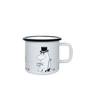 Retro Grey Moominpappa Enamel Mug- 370ml