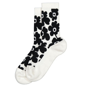 Hieta Unikko Black and White Socks