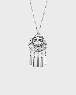 Small Moon Goddess Pendant - silver