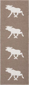 Moose Plastic Mat - Brown