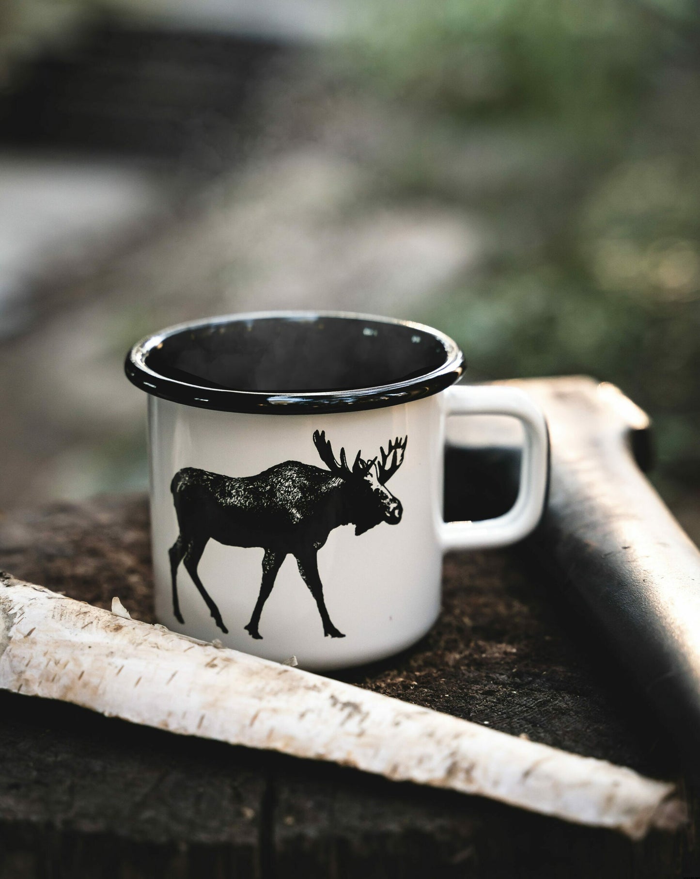 Nordic Enamel Mug, The Moose