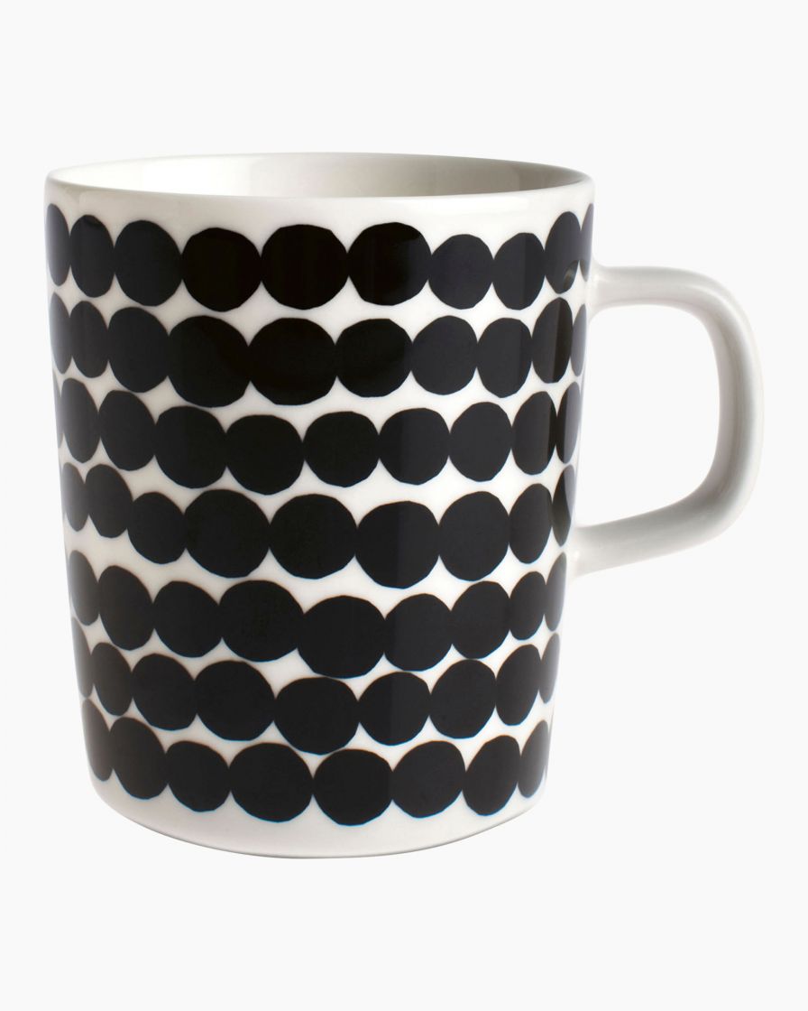 Räsymatto Mug - black/white