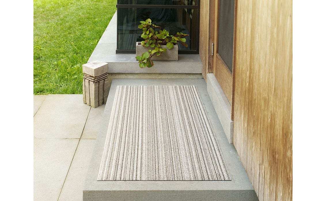 Skinny Stripe Shag Mat – Birch