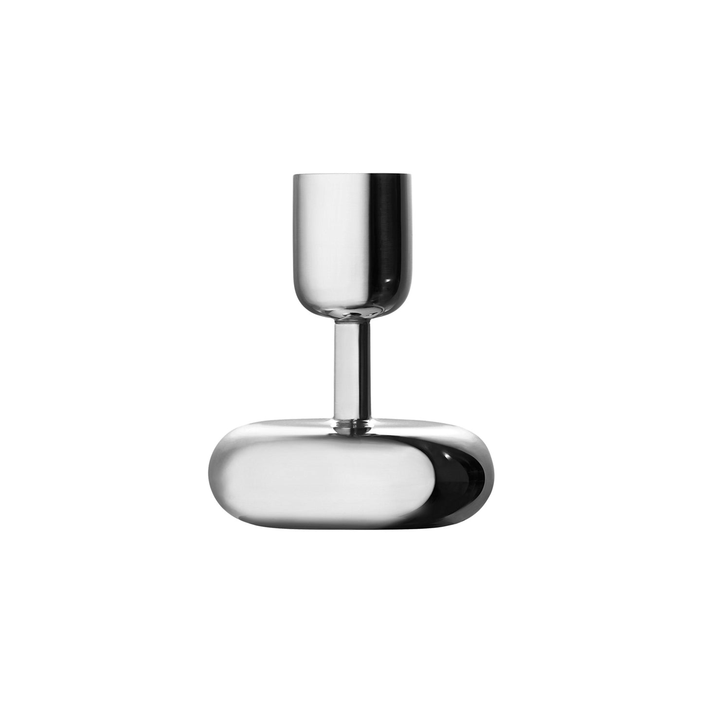 Small Nappula Stainless Steel Candleholder